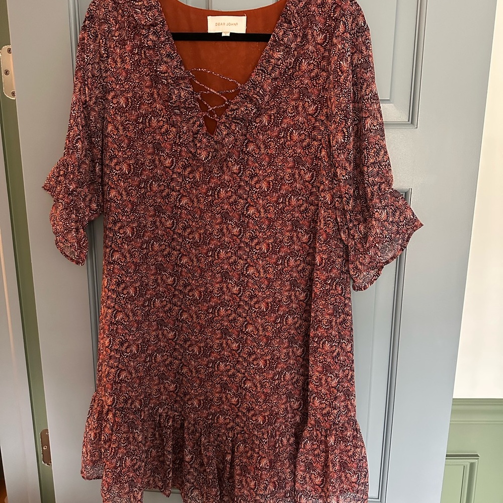 Soft Surroundings Women's Red Paisley Top